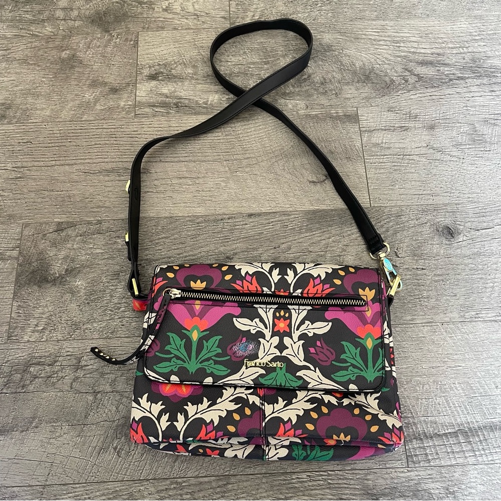 Franco sarto floral crossbody bag